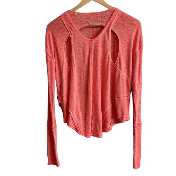 Free People Movement Lay Up Long Sleeve Cut Out Tee XS - Picture 4 of 8